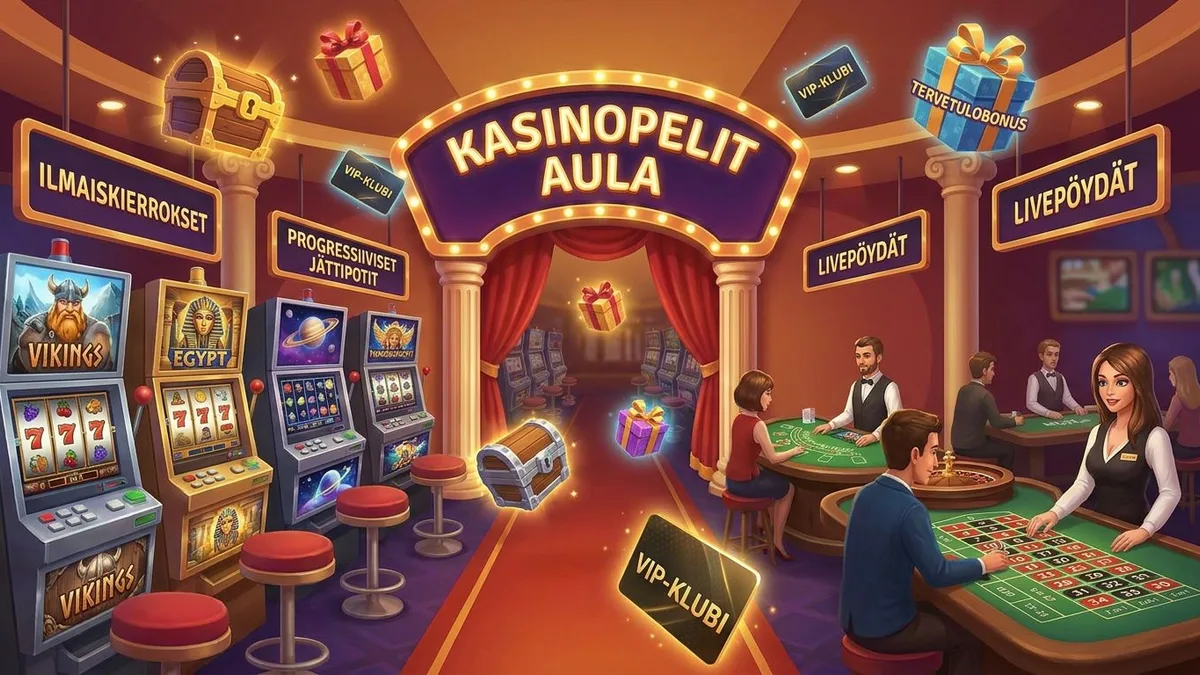 Kasinopelien valikoima